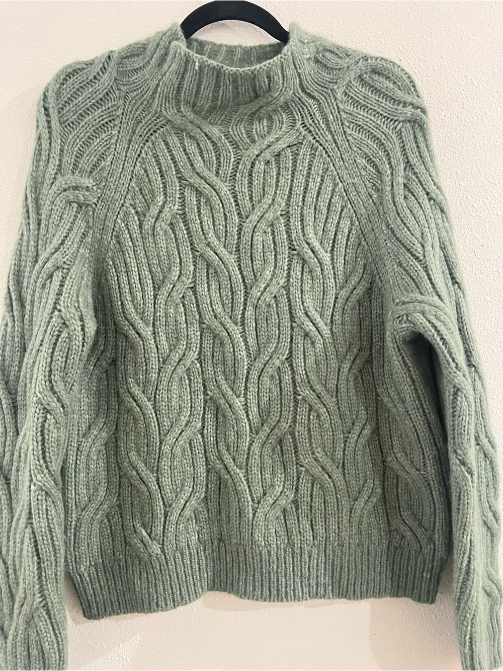 Vince Twisted Chain Turtleneck Sweater in Jadeite - Picture 4 of 6